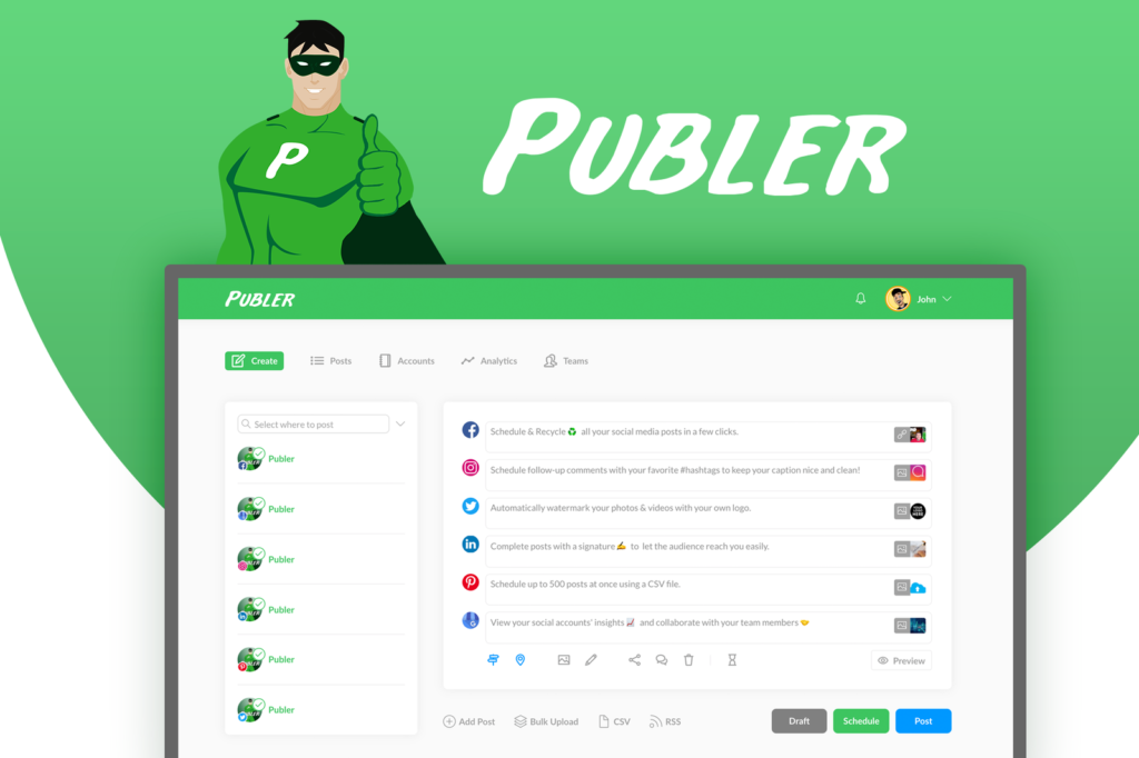 Publer Social Media manager