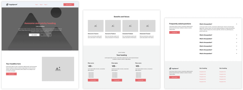 UX Design & Wireframe Example